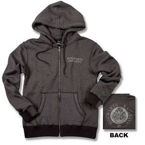 Harry Potter Universal Studios Hogwarts Zip Hoodie Medium
